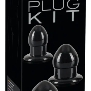 You2Toys Anal Trainer Plug Set Black TPR, 3 Sizes, Easy-Insert Design