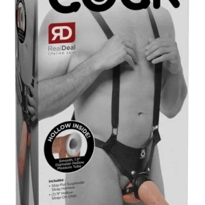 Pipedream King Cock 11" Hollow Intimate System with Adjustable Harness