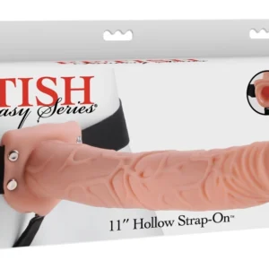 Fetish Fantasy Series 11" Hollow Intimate Extension with Harness, Beige