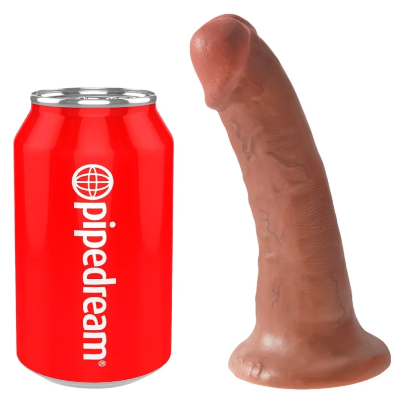 Pipedream King Cock 6" Model Tan with Suction Base, 17 cm, PVC