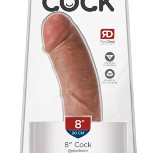 Pipedream King Cock 8 Inch Intimate Model Tan PVC 21.5 cm