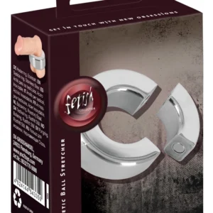 Mystim Magnetic Stainless Steel Ball Ring 20 mm Silver