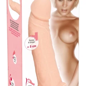 Nature Skin Extension Sleeve 21cm Anatomical TPE, Beige