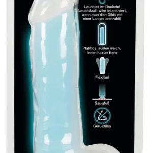 You2Toys Glow in the Dark Intimate Silicone Device 20.5cm Turquoise