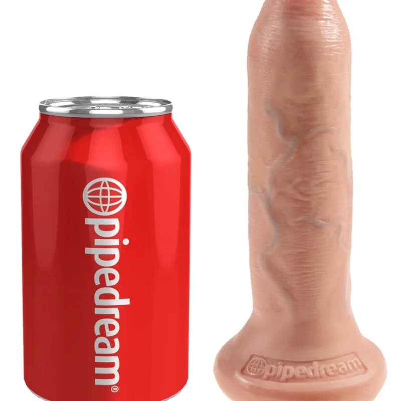 King Cock Model 6in Uncut Flesh - Anatomical Intimate Device with Suction Cup