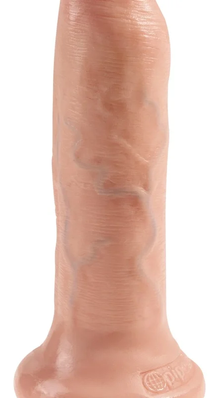 King Cock Model 6in Uncut Flesh - Anatomical Intimate Device with Suction Cup