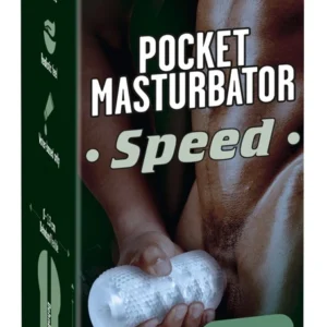 Stroker Pocket Intimate Machine Speed Transparent, Compact 13 cm TPE