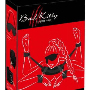 Bad Kitty Adjustable Full-Body Restraint Set with Plush Padding & Blindfold