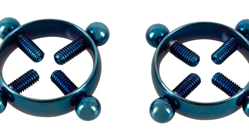 Bad Kitty Blue Moon Adjustable Nipple Jewellery Stainless Steel 2 pcs