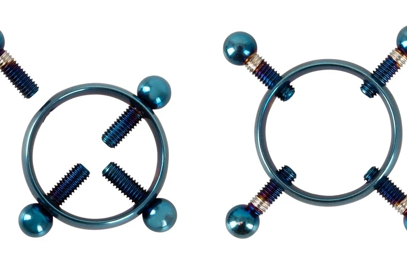 Bad Kitty Blue Moon Adjustable Nipple Jewellery Stainless Steel 2 pcs