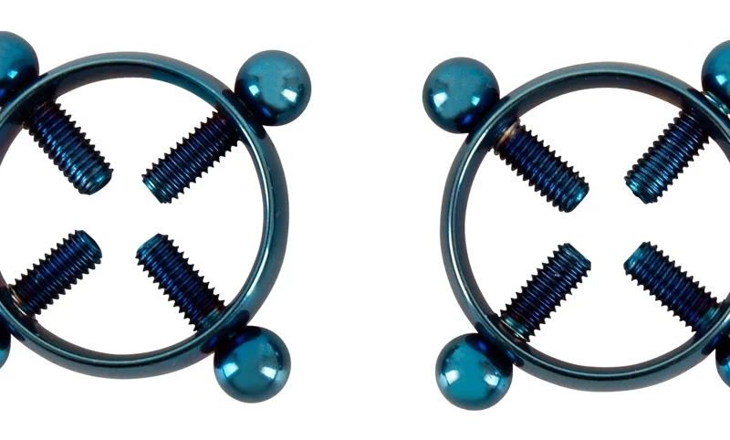 Bad Kitty Blue Moon Adjustable Nipple Jewellery Stainless Steel 2 pcs
