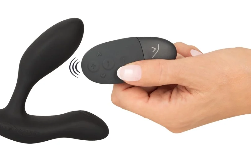We-Vibe Vector+ Intimate Wellness Device Charcoal Black App-Controlled