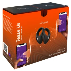 We-Vibe Bond Tease Us Adjustable Vibrating Ring Set - Black, 2 Pieces