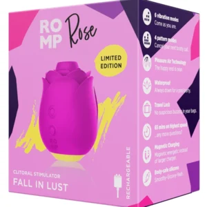 ROMP Rose Intimate Pulsator with Pleasure Air System, Waterproof, Pink