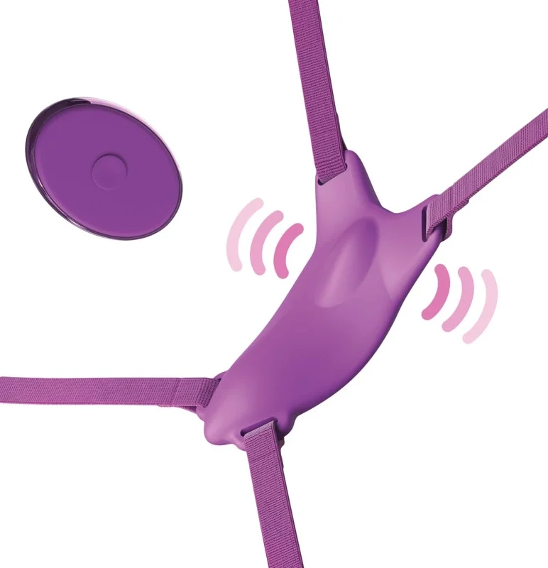 Fantasy For Her Ultimate Butterfly Wearable Vibrating System, Purple, Remote