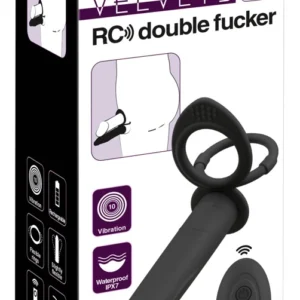 Black Velvets RC Double Partner System Silicone, Waterproof, Black
