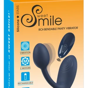 Sweet Smile Bendable RC Intimate Panty Vibrator, Silicone, USB, Pink