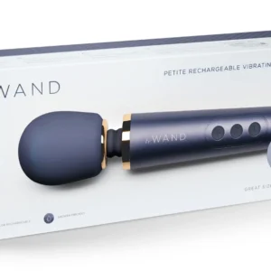 Le Wand Petite Navy Massage Wand - Compact Rechargeable Massager