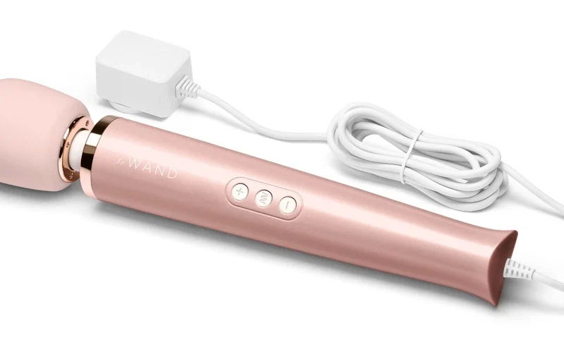 Le Wand Powerful Plug-In RoseG Intense Mains-Powered Massage Wand 34cm