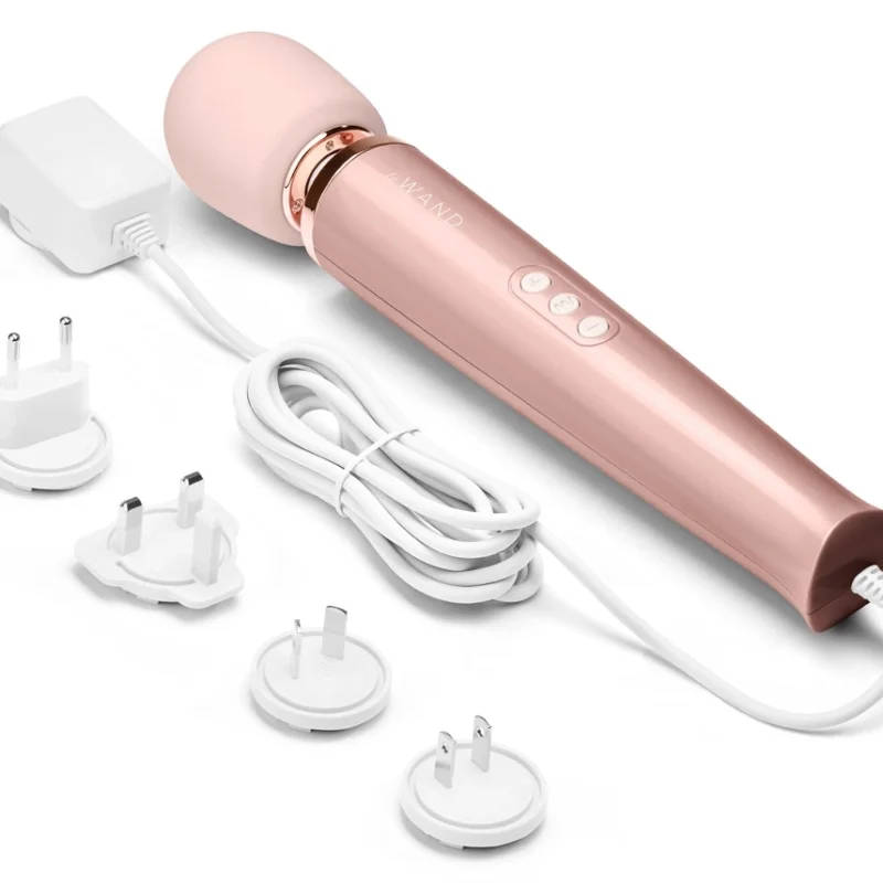Le Wand Powerful Plug-In RoseG Intense Mains-Powered Massage Wand 34cm