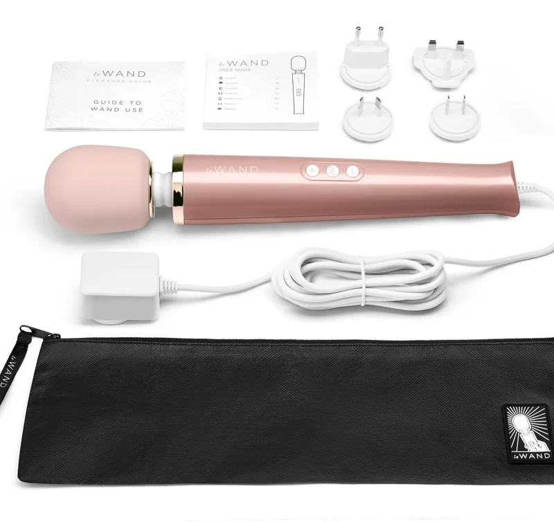 Le Wand Powerful Plug-In RoseG Intense Mains-Powered Massage Wand 34cm