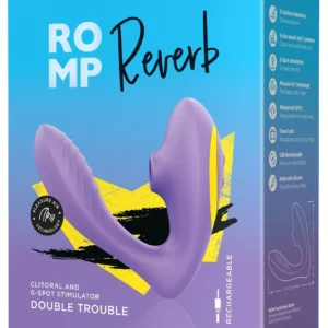 ROMP Reverb Dual-Action Silicone Intimate Device, Waterproof, Purple