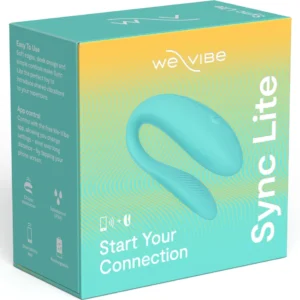 We-Vibe Sync Lite Aqua Wearable Couples Device, App-Controlled, Blue