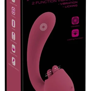Javida 2 Function Intimate Device with Vibration & Licking System, 20.6 cm