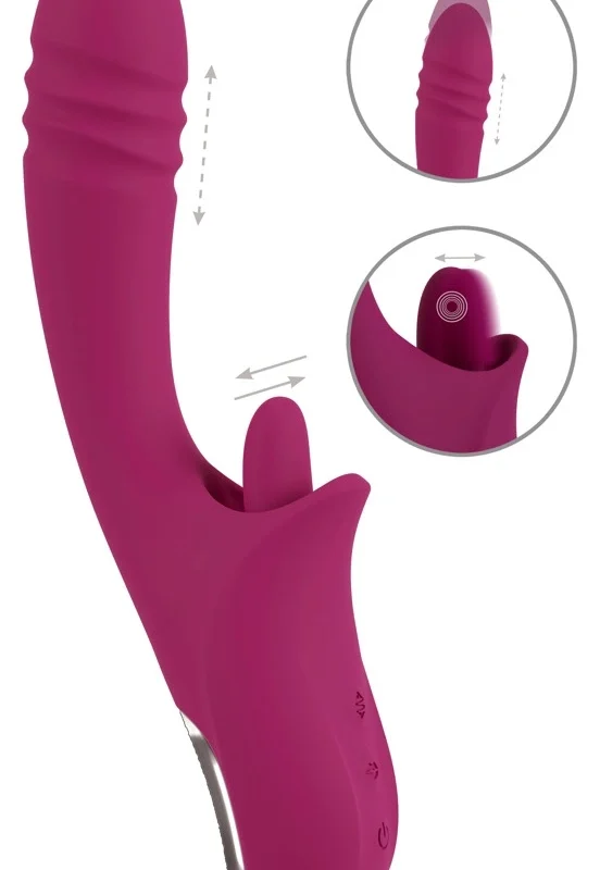 Javida Licking & Thrusting Intimate Machine Silicone, 22.5 cm, Pink