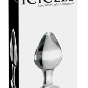 Pipedream Icicles No. 25 Glass Massage Plug 9 cm Transparent