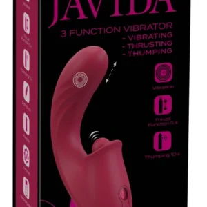 Javida 3 Function Intimate Device Thrusting & Pulsating Silicone 17.8cm
