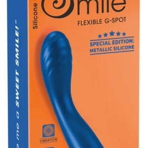 Sweet Smile Flexible G-Spot Vibrator Metallic Silicone 18cm Waterproof