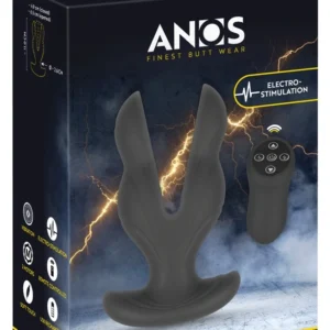 ANOS RC Power Expander Plug Silicone Dual-Arm Vibrating & E-Stim 11cm