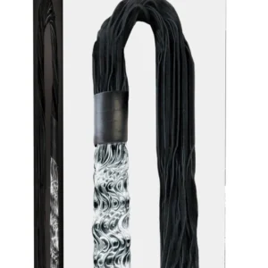 Pipedream Icicles No. 38 Glass Massage Wand with Leather Tassels 63cm Blue