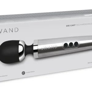 Le Wand Die Cast Rechargeable Silver Massage Wand - Compact & Powerful