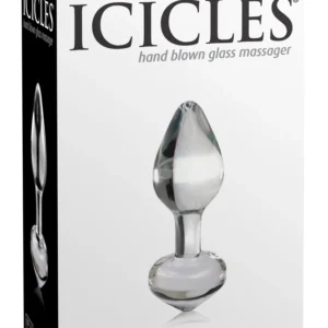 Pipedream Icicles No. 44 Glass Massage Plug 8 cm Transparent