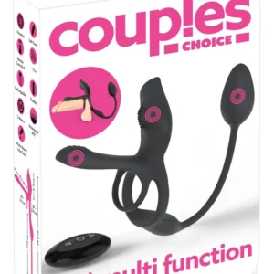Couples Choice RC Multi Function Silicone Intimate System Black 34.8cm