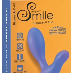 Sweet Smile Flexible Metallic Silicone Dual-Motor Anal Model, 11.5 cm