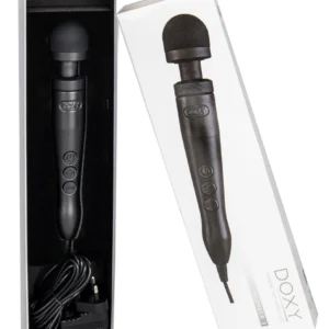 Doxy Die Cast 3 Massage Wand Matte Black - Powerful Mains-Powered Model