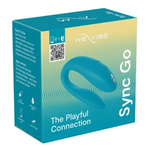 We-Vibe Sync Go Turquoise Dual Vibrator for Couples, App Control, 7.7 cm