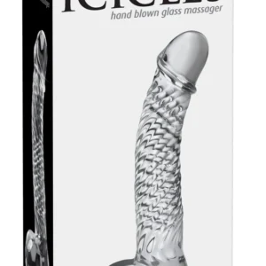 Pipedream Icicles No. 61 Glass Intimate Massage Tool 16.5cm Transparent