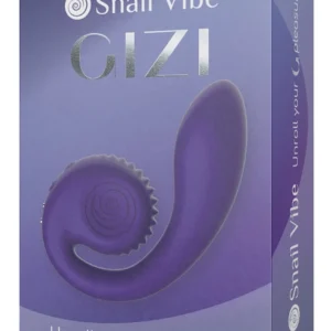 Snail Vibe Gizi Purple - Dual System, Flexible Silicone, 19 cm