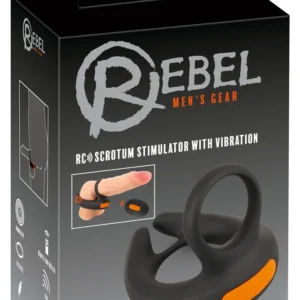 Rebel RC Intimate Ring System with Adjustable Vibration, Black, 9.4 cm