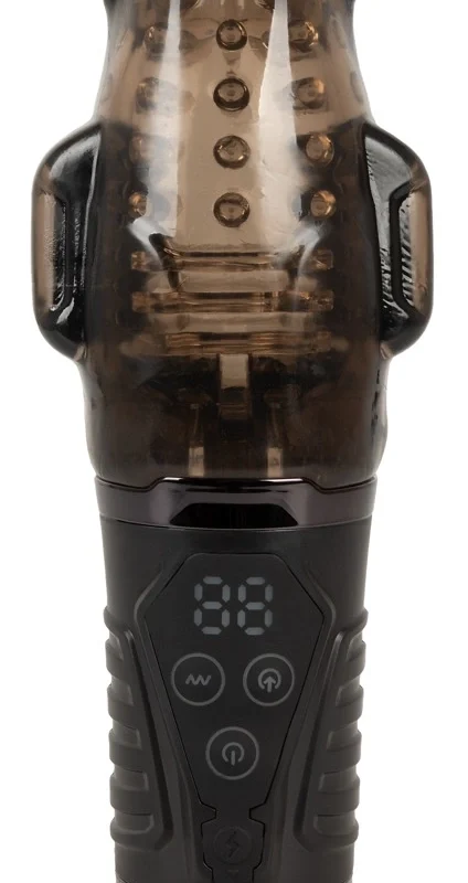 Stroker Handy Sucking Intimate Machine Dual Vibration Black 21.7cm