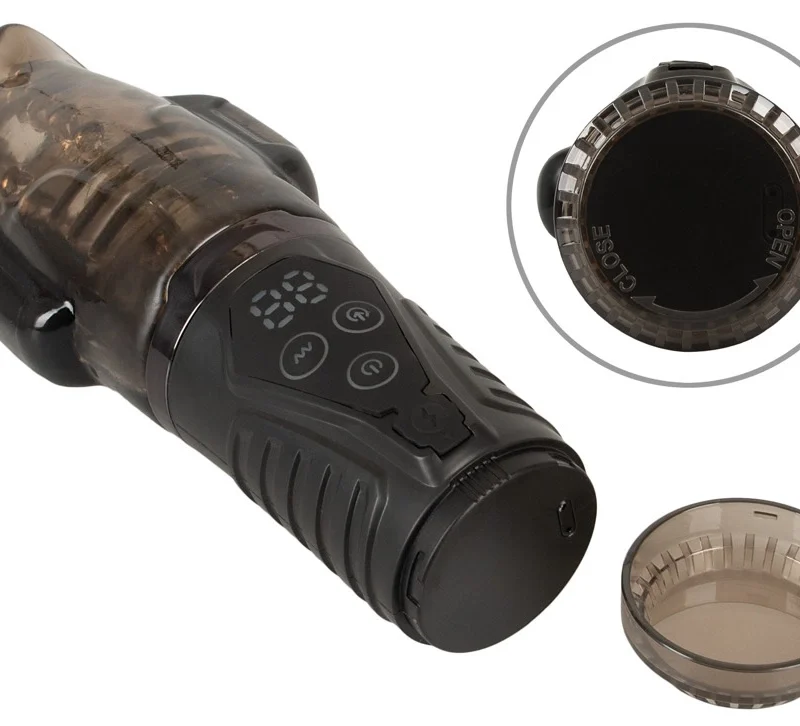 Stroker Handy Sucking Intimate Machine Dual Vibration Black 21.7cm