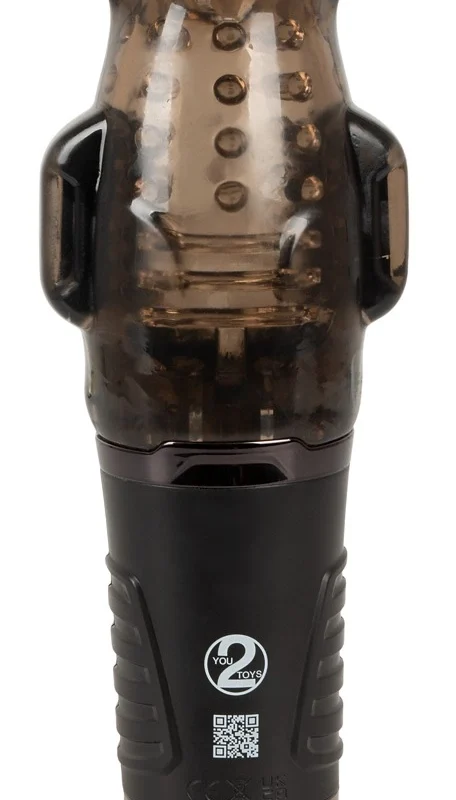 Stroker Handy Sucking Intimate Machine Dual Vibration Black 21.7cm