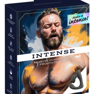 You2Toys Intense RC Silicone Anal Plug with Dual Motors & Remote, Black