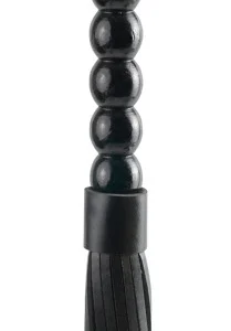FFS Beaded Cat-o-Nine Tails Intimate Flogger 22cm Black PU Handle