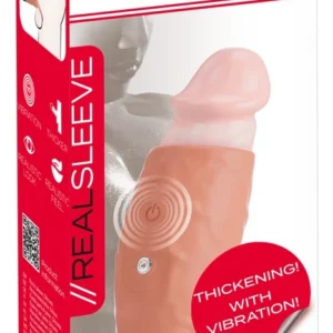 Realistixxx Real Sleeve Open Silicone Vibrating Extension 14cm