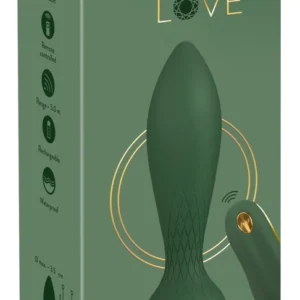 Emerald Love Luxurious RC Plug - Vibrating, Remote Control, Green, 14 cm